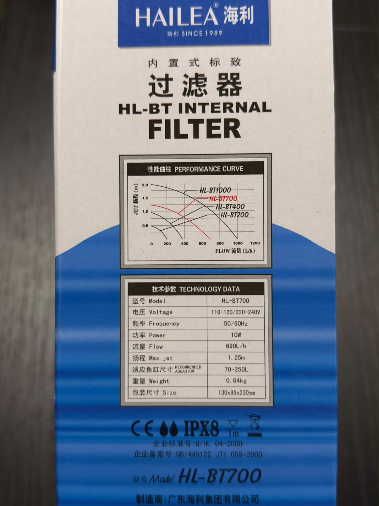 Hailea HL-BT700 Internal Filter