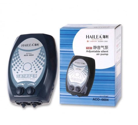 Hailea ACO-6604 Silent Twin Outlet Air Pump
