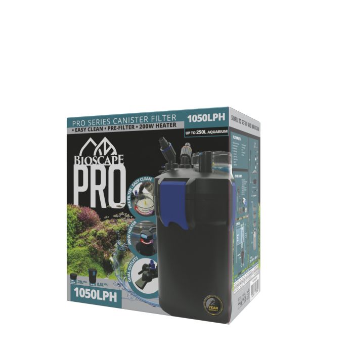 Bioscape PRO "Easy Clean" Canister w/Heater 1050lph